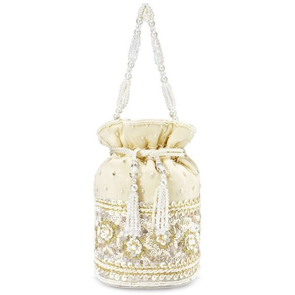 Potli Bags Gift Evening Bag Clutch Ethnic Bride Purse With :] - Picture 8 of 9